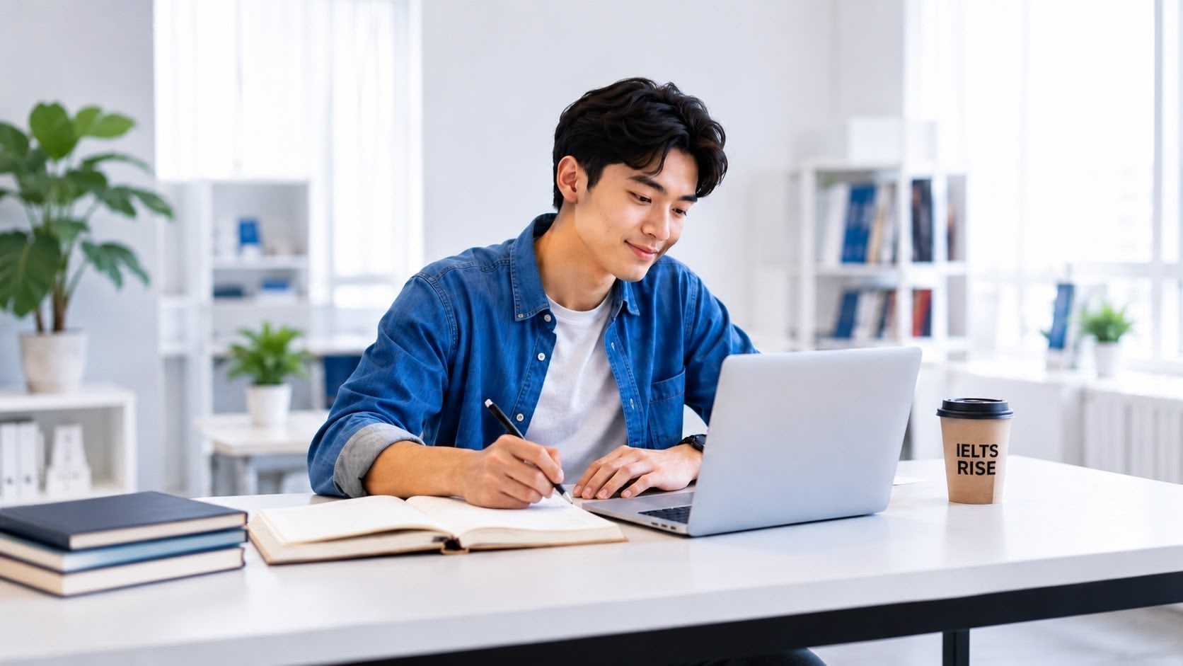 Student at desk